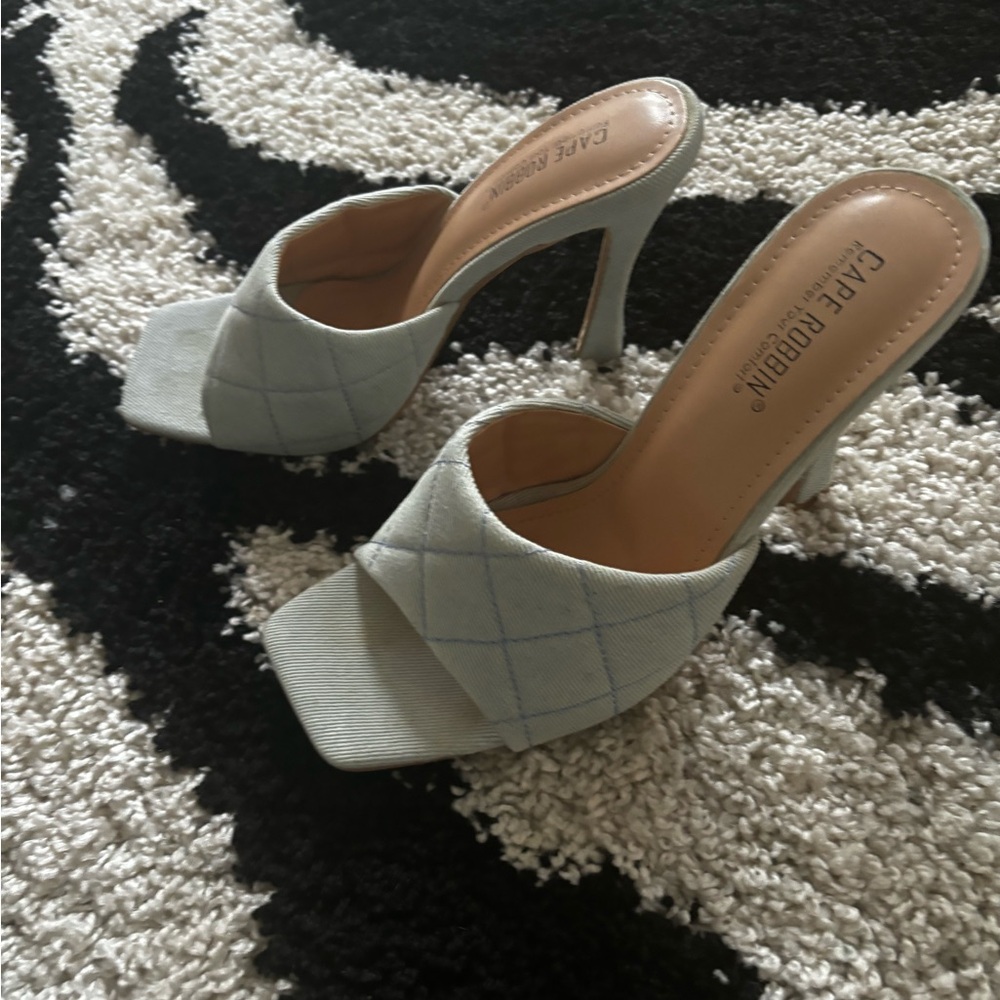 Denim Mules